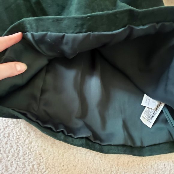 100% GENUINE LEATHER GREEN SKIRTS - ZARA - Picture 9 of 11
